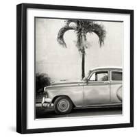 Cuba Fuerte Collection SQ BW - Beautiful Retro Car-Philippe Hugonnard-Framed Photographic Print