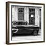 Cuba Fuerte Collection SQ BW - Bel Air Classic Car-Philippe Hugonnard-Framed Photographic Print