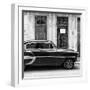 Cuba Fuerte Collection SQ BW - Bel Air Classic Car-Philippe Hugonnard-Framed Photographic Print