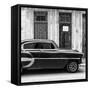 Cuba Fuerte Collection SQ BW - Bel Air Classic Car-Philippe Hugonnard-Framed Stretched Canvas