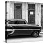 Cuba Fuerte Collection SQ BW - Bel Air Classic Car-Philippe Hugonnard-Stretched Canvas