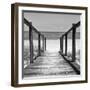 Cuba Fuerte Collection SQ BW - Boardwalk on the Beach II-Philippe Hugonnard-Framed Photographic Print