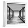 Cuba Fuerte Collection SQ BW - Boardwalk on the Beach II-Philippe Hugonnard-Framed Photographic Print