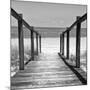 Cuba Fuerte Collection SQ BW - Boardwalk on the Beach II-Philippe Hugonnard-Mounted Photographic Print