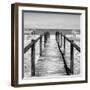 Cuba Fuerte Collection SQ BW - Boardwalk on the Beach III-Philippe Hugonnard-Framed Photographic Print