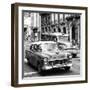 Cuba Fuerte Collection SQ BW BW - Taxi Cars Havana-Philippe Hugonnard-Framed Photographic Print