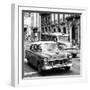 Cuba Fuerte Collection SQ BW BW - Taxi Cars Havana-Philippe Hugonnard-Framed Photographic Print