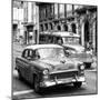 Cuba Fuerte Collection SQ BW BW - Taxi Cars Havana-Philippe Hugonnard-Mounted Photographic Print