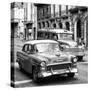 Cuba Fuerte Collection SQ BW BW - Taxi Cars Havana-Philippe Hugonnard-Stretched Canvas