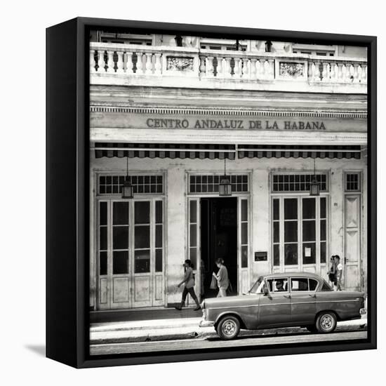 Cuba Fuerte Collection SQ BW - Centro Andaluz de la Habana-Philippe Hugonnard-Framed Stretched Canvas