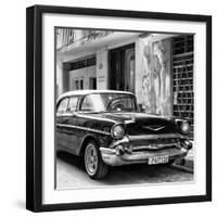 Cuba Fuerte Collection SQ BW - Chevrolet Cuban-Philippe Hugonnard-Framed Photographic Print