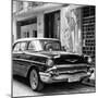 Cuba Fuerte Collection SQ BW - Chevrolet Cuban-Philippe Hugonnard-Mounted Photographic Print