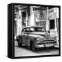 Cuba Fuerte Collection SQ BW - Chevrolet of Havana-Philippe Hugonnard-Framed Stretched Canvas