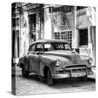 Cuba Fuerte Collection SQ BW - Chevrolet of Havana-Philippe Hugonnard-Stretched Canvas