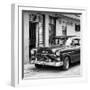 Cuba Fuerte Collection SQ BW - Classic American Car in Havana II-Philippe Hugonnard-Framed Photographic Print