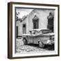 Cuba Fuerte Collection SQ BW - Classic American Car in Trinidad II-Philippe Hugonnard-Framed Photographic Print