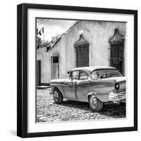 Cuba Fuerte Collection SQ BW - Classic American Car in Trinidad II-Philippe Hugonnard-Framed Photographic Print