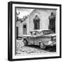 Cuba Fuerte Collection SQ BW - Classic American Car in Trinidad II-Philippe Hugonnard-Framed Photographic Print