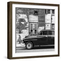 Cuba Fuerte Collection SQ BW - Classic American Car-Philippe Hugonnard-Framed Photographic Print