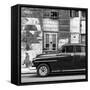 Cuba Fuerte Collection SQ BW - Classic American Car-Philippe Hugonnard-Framed Stretched Canvas