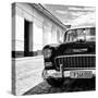 Cuba Fuerte Collection SQ BW - Classic Car 1955 Chevy-Philippe Hugonnard-Stretched Canvas