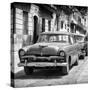 Cuba Fuerte Collection SQ BW - Classic Car in Havana II-Philippe Hugonnard-Stretched Canvas