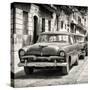 Cuba Fuerte Collection SQ BW - Classic Car in Havana-Philippe Hugonnard-Stretched Canvas