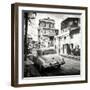 Cuba Fuerte Collection SQ BW - Classic Car in Havana-Philippe Hugonnard-Framed Photographic Print