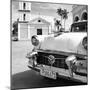 Cuba Fuerte Collection SQ BW - Classic Car in Santa Clara II-Philippe Hugonnard-Mounted Photographic Print