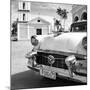 Cuba Fuerte Collection SQ BW - Classic Car in Santa Clara II-Philippe Hugonnard-Mounted Photographic Print