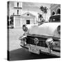 Cuba Fuerte Collection SQ BW - Classic Car in Santa Clara II-Philippe Hugonnard-Stretched Canvas