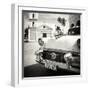 Cuba Fuerte Collection SQ BW - Classic Car in Santa Clara-Philippe Hugonnard-Framed Photographic Print