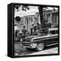 Cuba Fuerte Collection SQ BW - Classic Car in Vinales II-Philippe Hugonnard-Framed Stretched Canvas