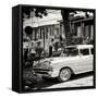 Cuba Fuerte Collection SQ BW - Classic Car in Vinales-Philippe Hugonnard-Framed Stretched Canvas