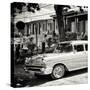 Cuba Fuerte Collection SQ BW - Classic Car in Vinales-Philippe Hugonnard-Stretched Canvas