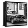 Cuba Fuerte Collection SQ BW - Classic Car-Philippe Hugonnard-Framed Stretched Canvas