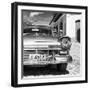 Cuba Fuerte Collection SQ BW- Close-up of American Classic Car III-Philippe Hugonnard-Framed Photographic Print
