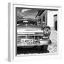 Cuba Fuerte Collection SQ BW- Close-up of American Classic Car III-Philippe Hugonnard-Framed Photographic Print