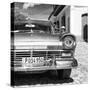 Cuba Fuerte Collection SQ BW- Close-up of American Classic Car III-Philippe Hugonnard-Stretched Canvas