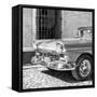 Cuba Fuerte Collection SQ BW- Close-up of American Classic Car-Philippe Hugonnard-Framed Stretched Canvas