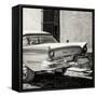 Cuba Fuerte Collection SQ BW - Close-up of Classic Golden Car-Philippe Hugonnard-Framed Stretched Canvas