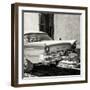 Cuba Fuerte Collection SQ BW - Close-up of Classic Golden Car-Philippe Hugonnard-Framed Photographic Print