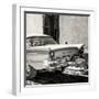 Cuba Fuerte Collection SQ BW - Close-up of Classic Golden Car-Philippe Hugonnard-Framed Photographic Print