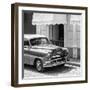 Cuba Fuerte Collection SQ BW - Close-up of Cuban Taxi Trinidad II-Philippe Hugonnard-Framed Photographic Print