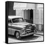 Cuba Fuerte Collection SQ BW - Close-up of Cuban Taxi Trinidad II-Philippe Hugonnard-Framed Stretched Canvas