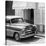 Cuba Fuerte Collection SQ BW - Close-up of Cuban Taxi Trinidad II-Philippe Hugonnard-Stretched Canvas