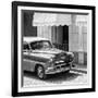 Cuba Fuerte Collection SQ BW - Close-up of Cuban Taxi Trinidad II-Philippe Hugonnard-Framed Photographic Print