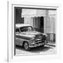 Cuba Fuerte Collection SQ BW - Close-up of Cuban Taxi Trinidad II-Philippe Hugonnard-Framed Photographic Print