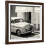 Cuba Fuerte Collection SQ BW - Close-up of Cuban Taxi Trinidad-Philippe Hugonnard-Framed Photographic Print