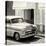 Cuba Fuerte Collection SQ BW - Close-up of Cuban Taxi Trinidad-Philippe Hugonnard-Stretched Canvas